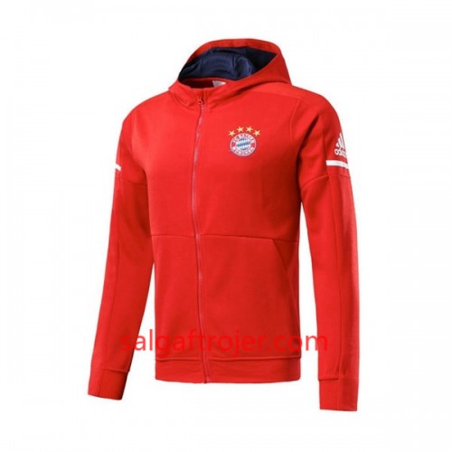 Bayern München Trainingsjacke Hoodie 2017-18 Rød Bayern München Trainingsjacke Hoodie 2017-18 Rød